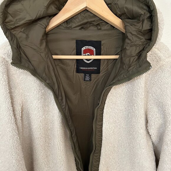 1 Madison Expedition Women's Coat Jacket, Off White size Small - Picture 3 of 8